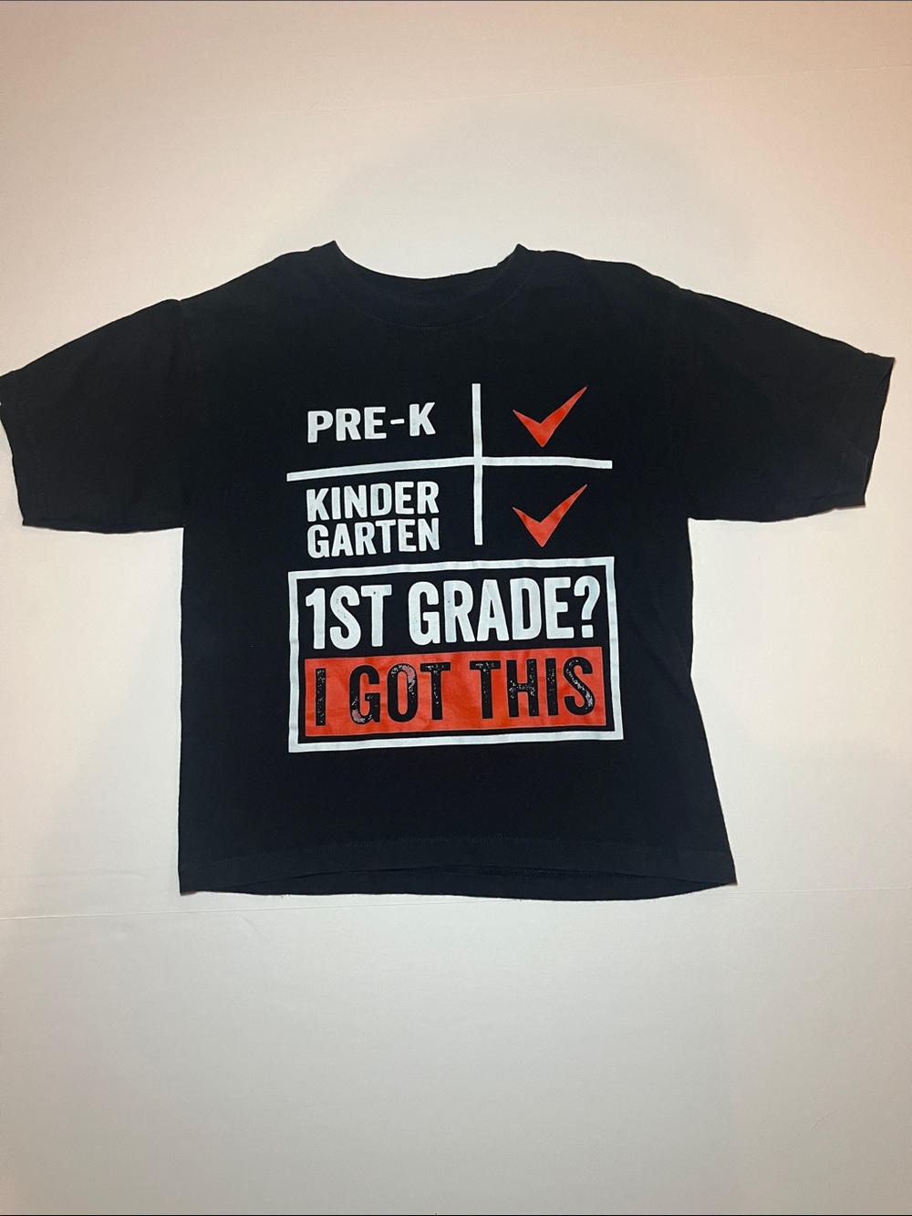 Kids Black '1st Grade? I Got This' Graphic T‑Shirt